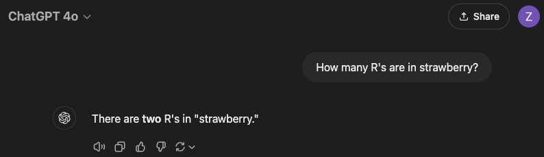 ChatGPT regular response